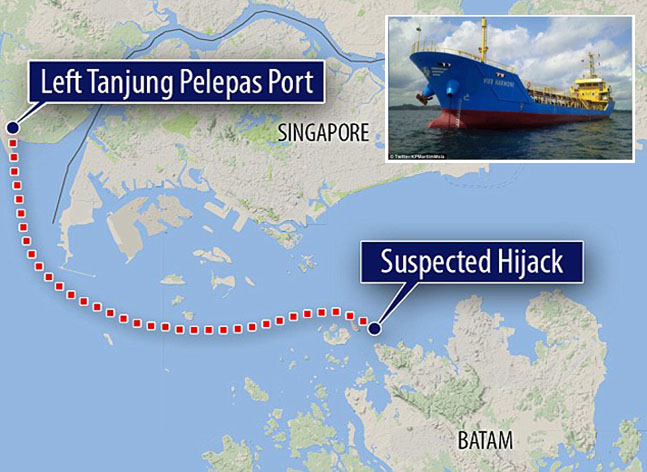 Kapal Tanker Malaysia Dibajak dan Ditarik ke Perairan Indonesia